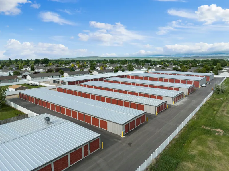 My Storage Ammon drone aerial of facility near Idaho Falls