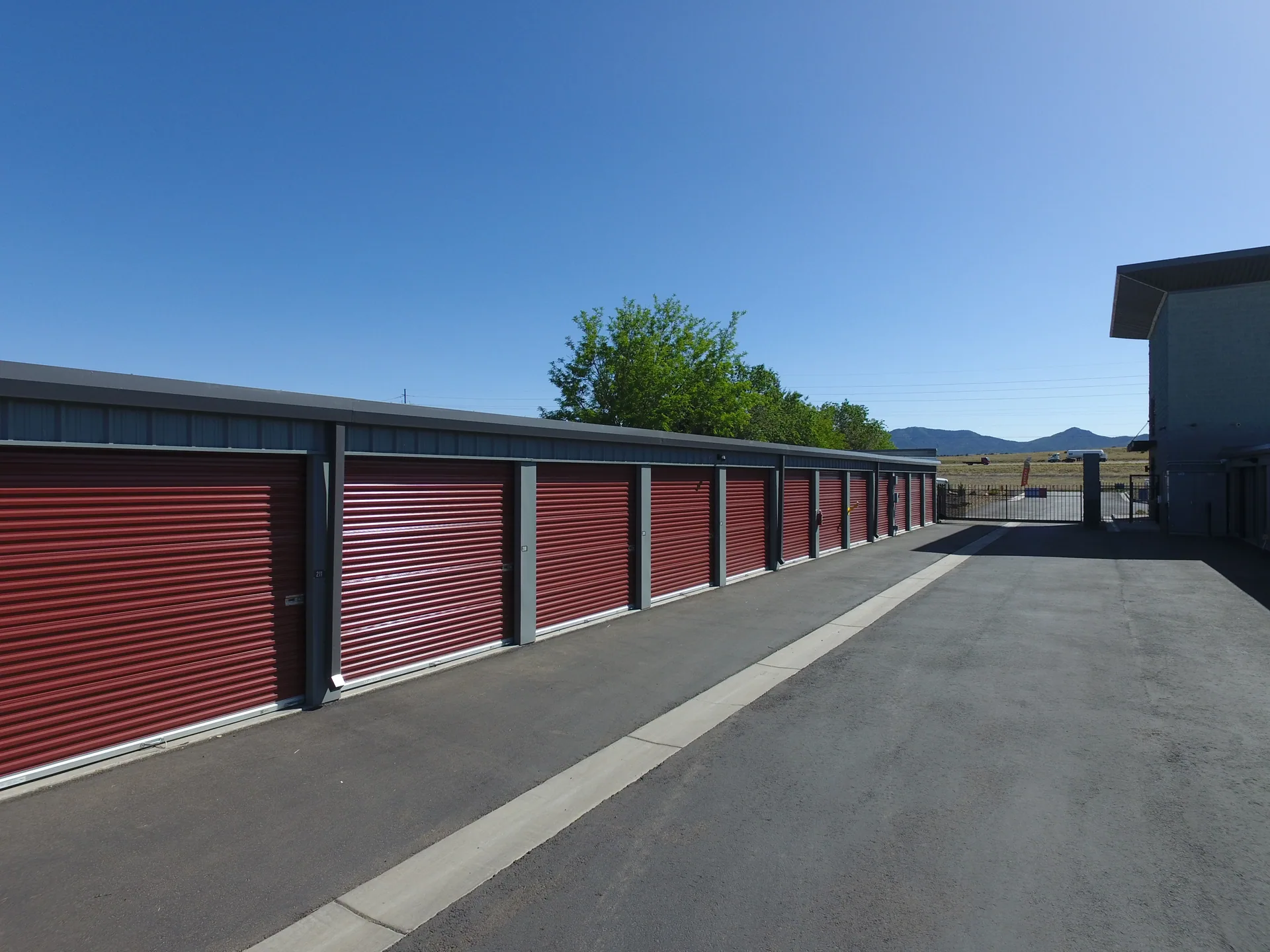 My Storage Prescott Valley controlled gate access and drive aisle
