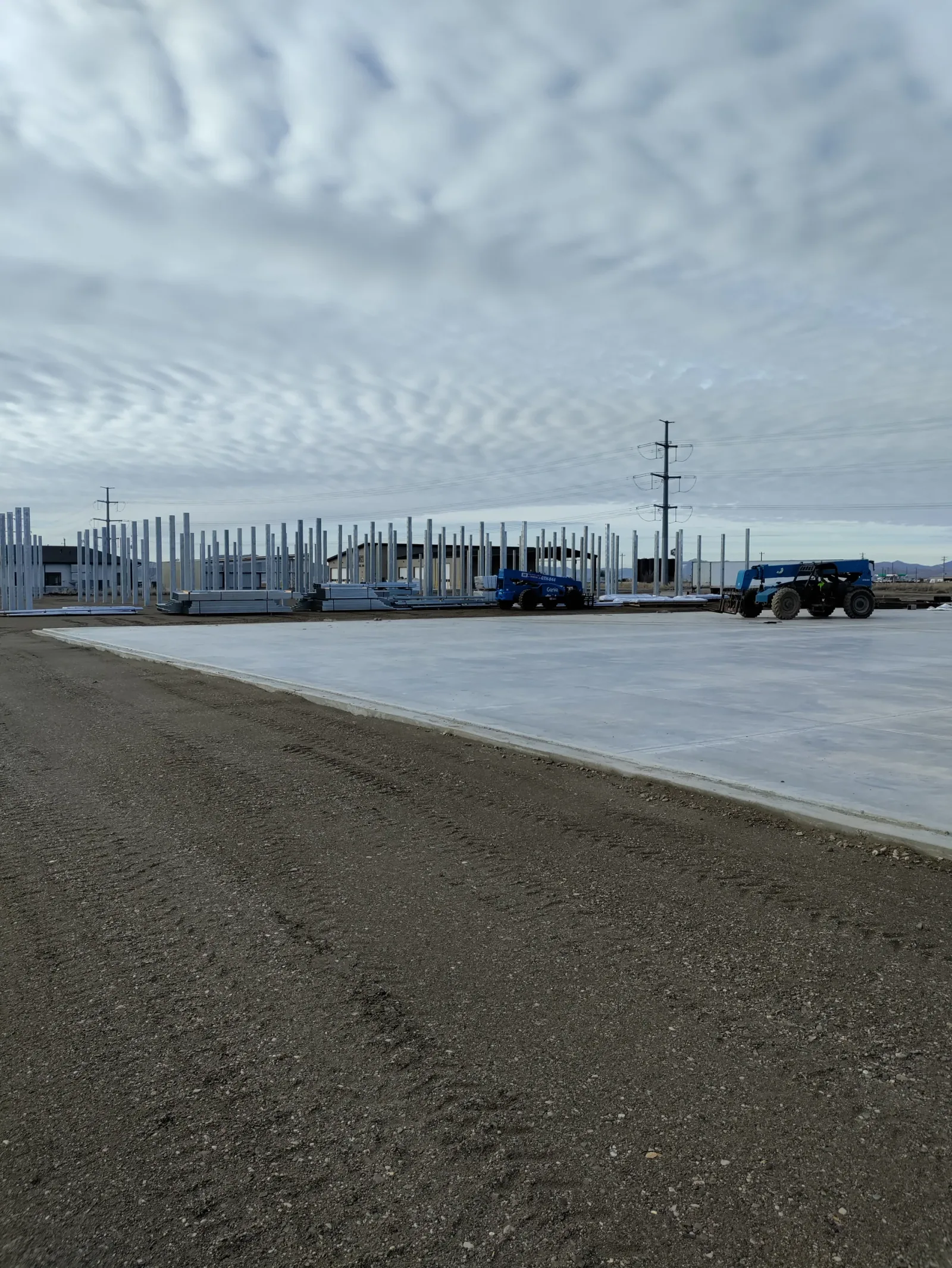 Tremonton site preparation and staging